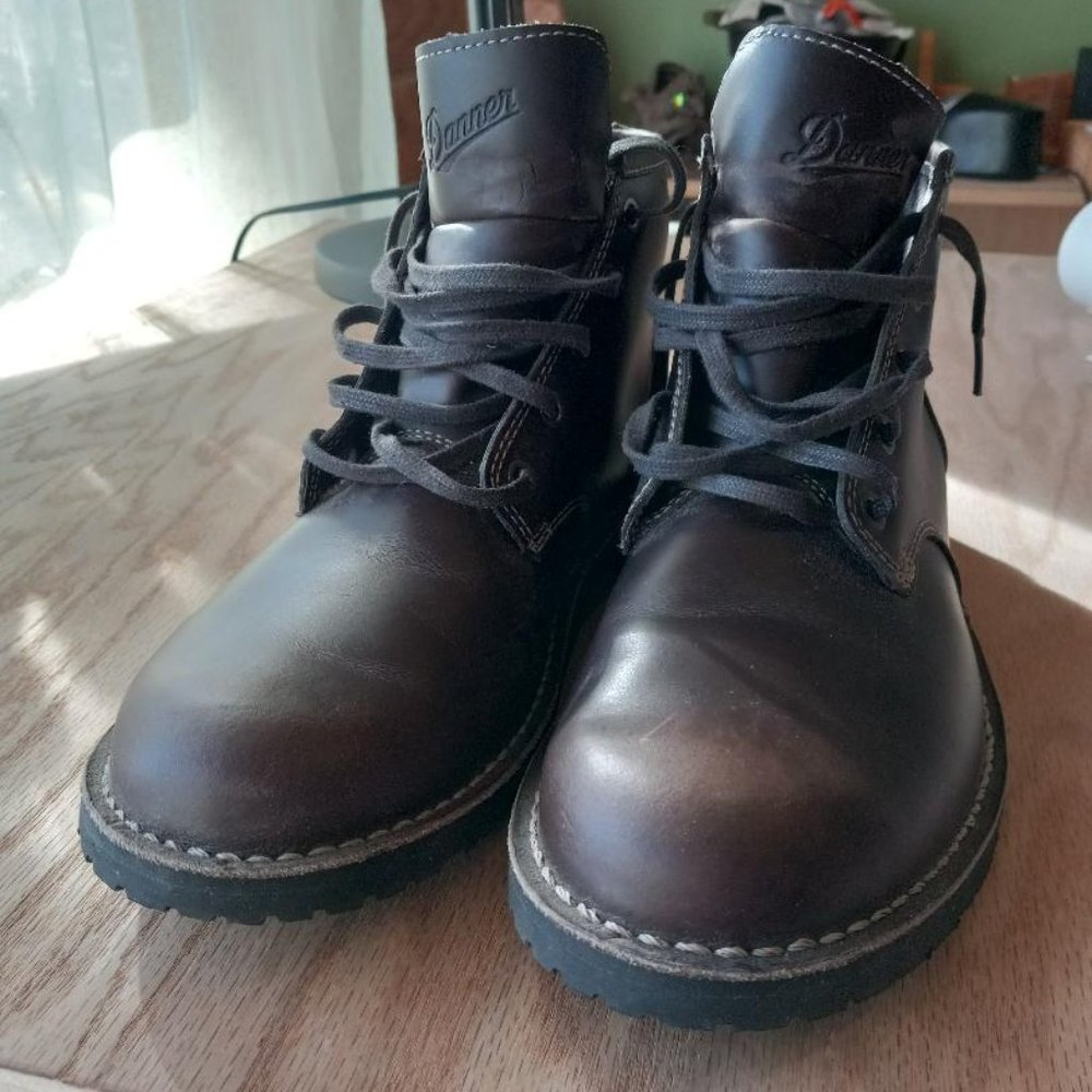 Danner Wolf Creek Chukka Dark Brown Leather Lace Up Ankle Boots Mens Size 8.5